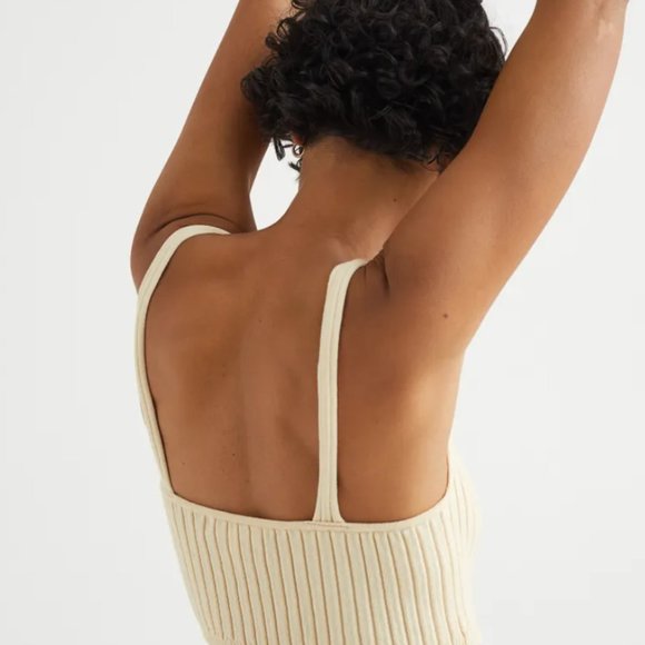 H&M Rib-knit Crop Top, M - Picture 5 of 7